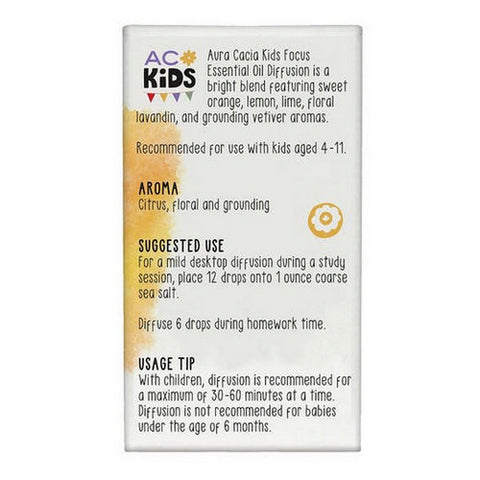 Aura Cacia, Kids Focus Essential Oil Blend, 0.25 Oz