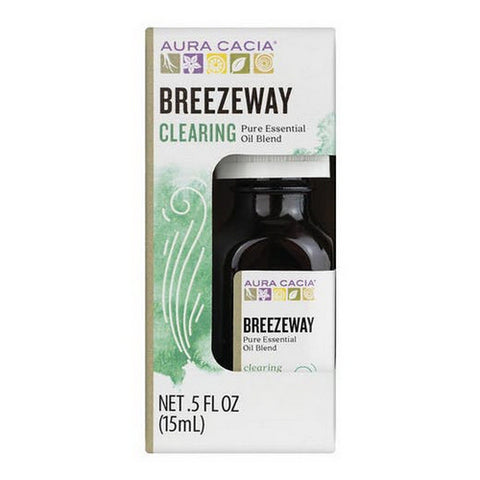 Aura Cacia, Breezeway Essential Oil Blend Boxed, 0.5 Oz