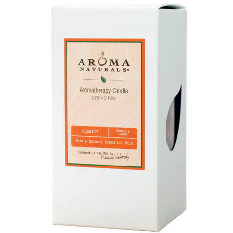 Aroma Naturals, Clarity Orange Pillar 2, 1 Candle