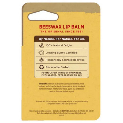 Burts Bees, Beeswax Lip Balm Paper Tube, 0.34 Oz Burts Bees