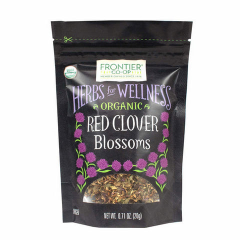 Frontier Coop, Organic Whole Red Clover Blossoms, 0.71 Oz