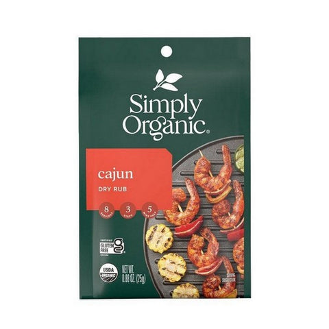 Simply Organic, Organic Cajun Dry Rub, 0.88 Oz