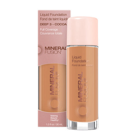 Mineral Fusion, Deep 3 Cocoa Liquid Foundation, 1 Oz