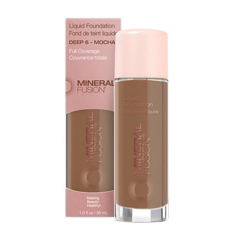 Mineral Fusion, Deep 6 Mocha Liquid Foundation, 1 Oz