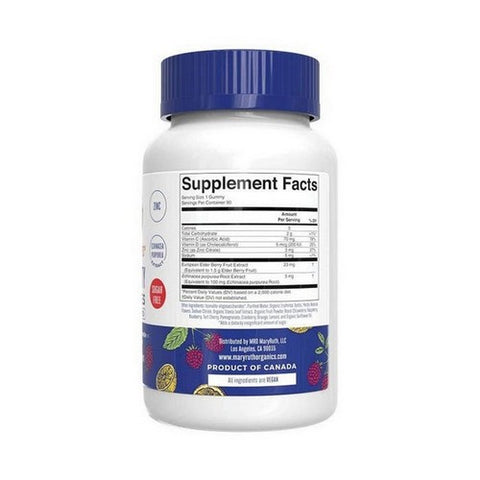 MaryRuth's, Sugar Free Immunity Gummies, 90 Count
