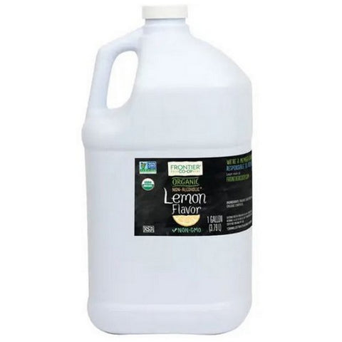 Frontier Coop, Organic Lemon Flavor, 1 Gallon