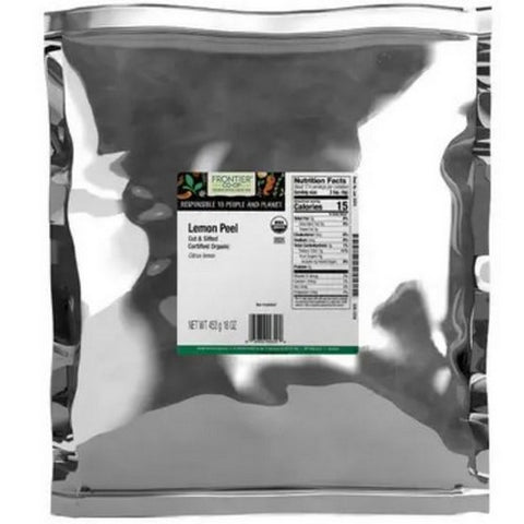 Frontier Coop, Organic Lemon Peel Cut & Sifted, 1 Lb