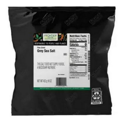 Frontier Coop, Grey Sea Salt Fine Grind, 1 Lb