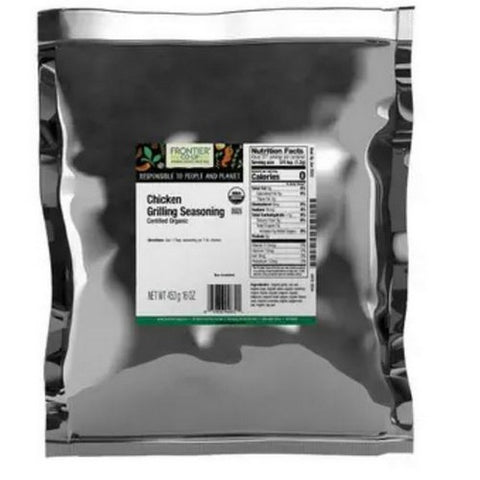 Frontier Coop, Organic Chicken Grilling Seasoning, 1 Lb