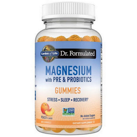 Garden of Life, Dr. Formulated Magnesium Gummies Peach, 60 Gummies Garden of Life