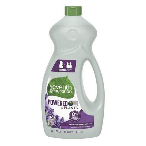 Seventh Generation, Lavender Floral And Mint Dish Liquid, 50 Oz