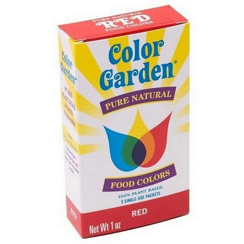 Color Garden, Natural Red Food Color, 5 Count