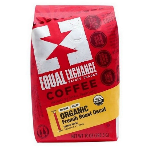 Equal Exchange, Organic Coffee French Roast Decaf Ground Coffee, 10 Oz