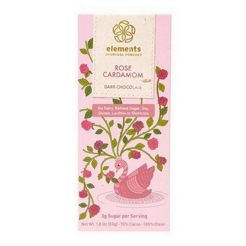 Elements Truffles, Rose Bar With Cardamom Infusion, 2 Oz