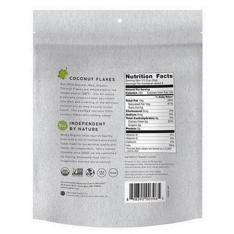 Wildly Natural, Unsweetened Coconut Flakes, 8 Oz