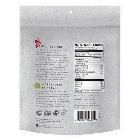 Wildly Natural, Dehydrated Goji Berries, 8 Oz