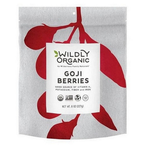 Wildly Natural, Dehydrated Goji Berries, 8 Oz