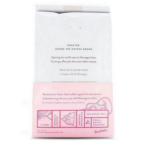 Twin Engine Coffee, Organic Ground Cuban Style Coffee, 7 Oz