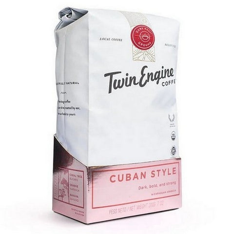 Twin Engine Coffee, Organic Cuban Style Whole Bean Coffee, 7 Oz