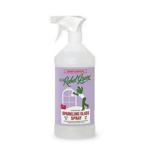 Rebel Green, Glass Cleaner Lavender And Grapefruit, 32 Oz