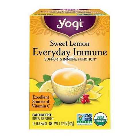 Yogi, Sweet Lemon Everyday Immune, 16 Tea Bags
