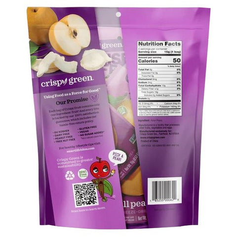 Crispy Green, All Pear Freeze Dried Fruit, 4 Count
