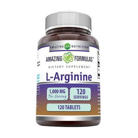 Amazing Nutrition, Amazing Formulas L-Arginine, 1000 mg, 120 Tabs