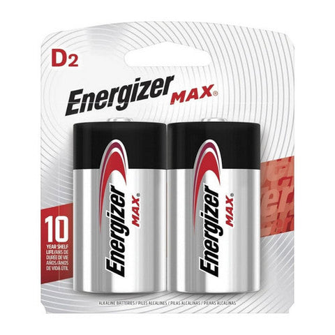 Energizer, Max Alkaline Batteries D, 2 Each Energizer