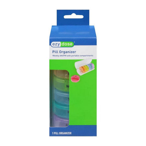 Ezy Dose, Pill Organizer Weekly AM / PM With Portable Compartments, 3 Each Ezy Dose