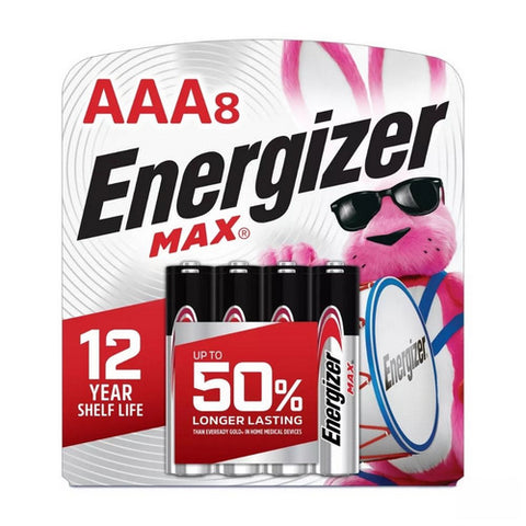 Energizer, Max AAA Alkaline Batteries, 8 Each