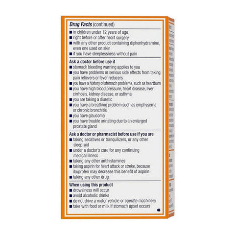 Mortin, Pm Ibuprofen Nighttime Sleep Aid, 80 Caps Mortin