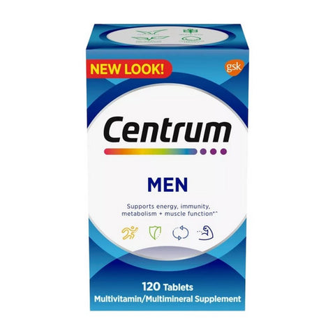 Centrum, Men Multivitamin And Multimineral Supplement, 120 Tabs