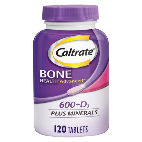 Caltrate, 600 Plus D3 Plus Minerals, 120 Tabs Caltrate