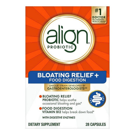 Align Probiotic, Bloating Relief Plus Food Digestion, 28 Capsules