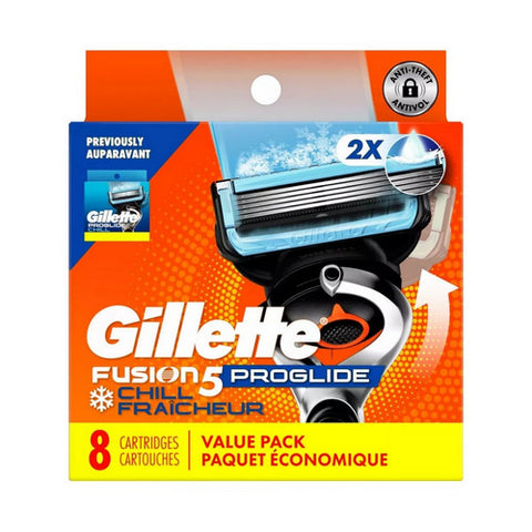 Fusion Proshield Cartridges Chill 8 Each by Gillette