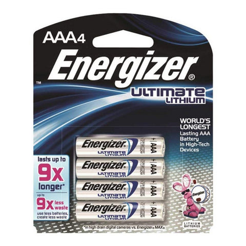 Energizer, Ultimate Lithium AAA Batteries, 4 Each
