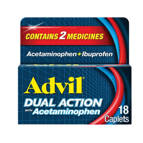 Dual Action With Acetaminophen 18 Count by Advil