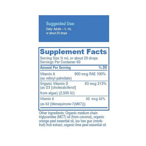 Bold Botanica, Bold D3-K2-A Liquid Complex, 1 Oz