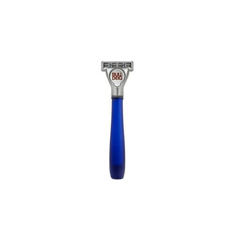 Bulldog Natural Skincare, 5-Blade Razor With Stand Sensitive Blue Glass, 1 Count