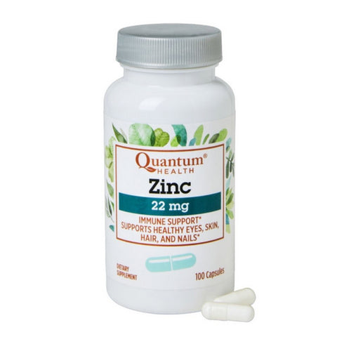 Quantum Health, Zinc, 22 Mg, 120 Caps