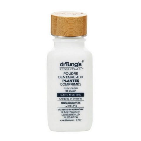 Dr. Tungs, Herbal Toothpowder Tabs Mint-Free, 100 Tabs