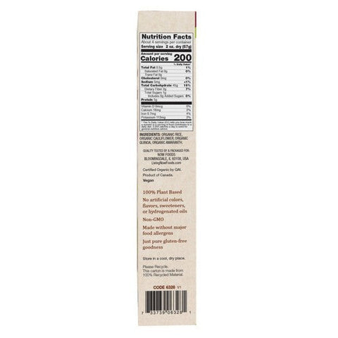 Now Foods, Organic Cauliflower And Multigrain Elbows Pasta, 8 Oz Now Foods
