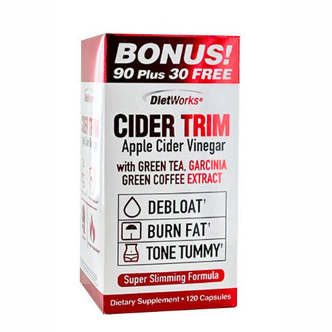 DietWorks, Cider Trim Apple Cider Vinegar, 120 Capsules DietWorks