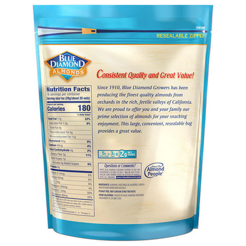 Blue Diamond, Almonds Roasted Salted, 16 Oz(Case Of 6)