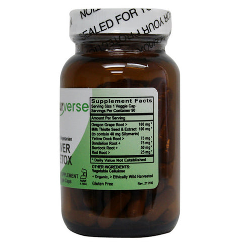 Naturverse, Liver Detox Powder Capsules, 90 VegCaps