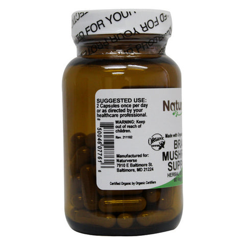 Naturverse, Brain Mushroom Support COG Powder Capsules, 60 VegCaps