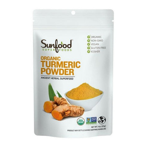 Sunfood Superfoods, Organic Turmeric Powder, 4 Oz Sunfood Superfoods
