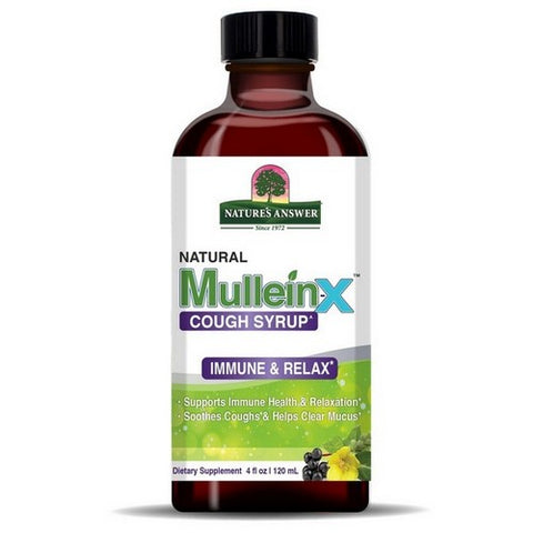 Nature's Answer, Mullein-X Cough Syrup Immune And Relax, 4 Oz