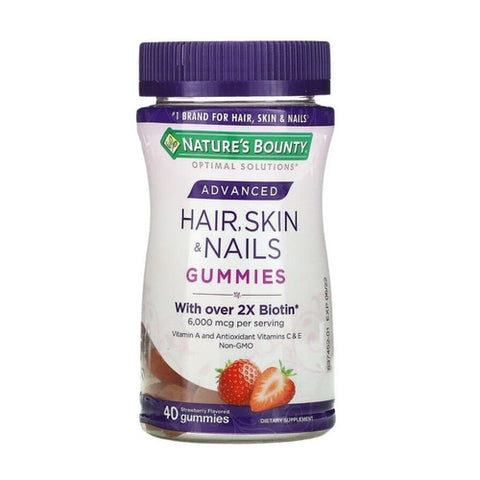 Advanced Skin And Nails Vitamins With Biotin 40 Count by Nature's Bounty