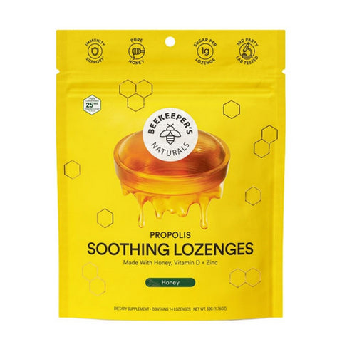 BeeKeeper's Natural, Propolis Soothing Lozenges Honey, 1.76 Oz